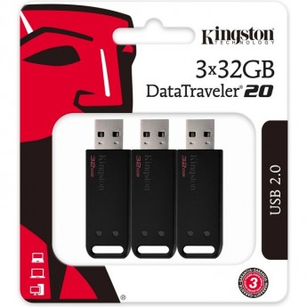 Флешка KINGSTON 32GB DT20-32GB-3P Флешка KINGSTON 32GB DT20-32GB-3P