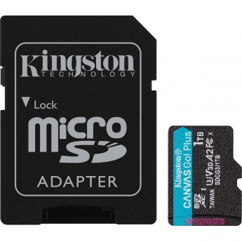 Карта памяти 1Tb MicroSD KINGSTON CANVAS GO! PLUS + SD адаптер (SDCG3/1TB) Карта памяти 1Tb MicroSD KINGSTON CANVAS GO! PLUS + SD адаптер (SDCG3/1TB)