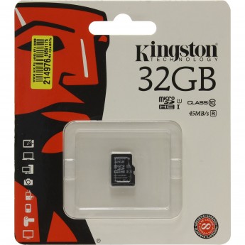 Карта памяти KINGSTON 32GB SDC10G2-32GBSP Карта памяти KINGSTON 32GB SDC10G2-32GBSP