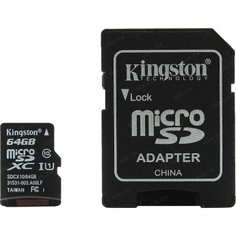 Карта памяти KINGSTON 64GB SDCX10-64GB Карта памяти KINGSTON 64GB SDCX10-64GB
