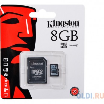 Карта памяти KINGSTON 8GB SDC10G2-8GB Карта памяти KINGSTON 8GB SDC10G2-8GB