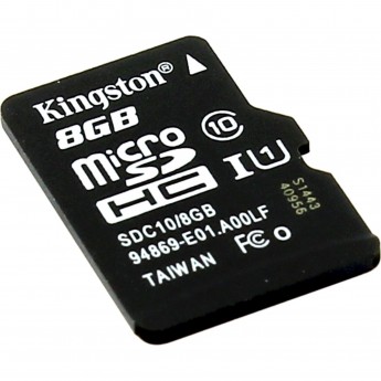 Карта памяти KINGSTON 8GB SDC10G2-8GBSP Карта памяти KINGSTON 8GB SDC10G2-8GBSP