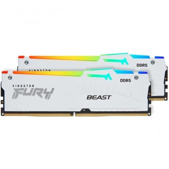 Оперативная память 32Gb DDR5 5200MHz KINGSTON FURY BEAST WHITE RGB (KF552C40BWAK2-32) (2x16Gb KIT) Оперативная память 32Gb DDR5 5200MHz KINGSTON FURY BEAST WHITE RGB (KF552C40BWAK2-32) (2x16Gb KIT)