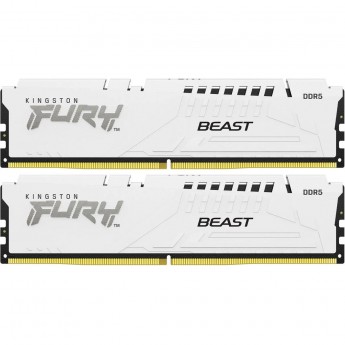 Оперативная память 32Gb DDR5 5600MHz KINGSTON FURY BEAST WHITE (KF556C40BWK2-32) (2x16Gb KIT) Оперативная память 32Gb DDR5 5600MHz KINGSTON FURY BEAST WHITE (KF556C40BWK2-32) (2x16Gb KIT)