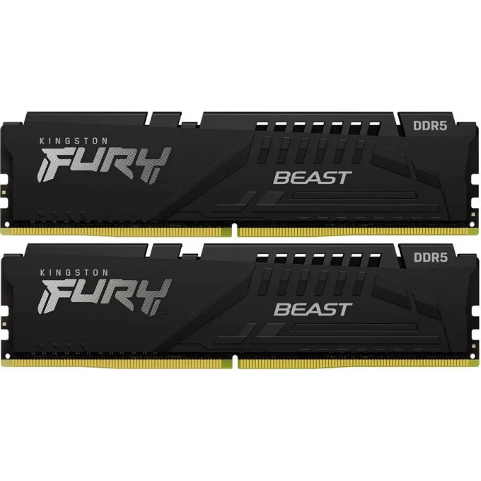 Память оперативная KINGSTON FURY BEAST BLACK XMP 32GB 6800MT/s DDR5 CL34 DIMM KF568C34BBK2-32
