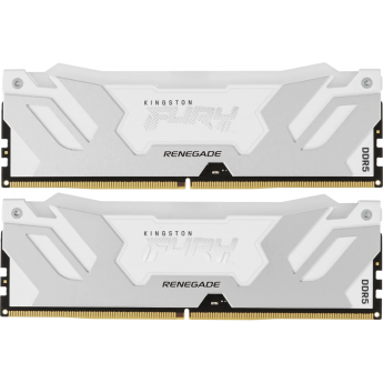 Память оперативная KINGSTON FURY RENEGADE RGB WHITE XMP 32GB 8000MT/s DDR5 CL38 DIMM Память оперативная KINGSTON FURY RENEGADE RGB WHITE XMP 32GB 8000MT/s DDR5 CL38 DIMM