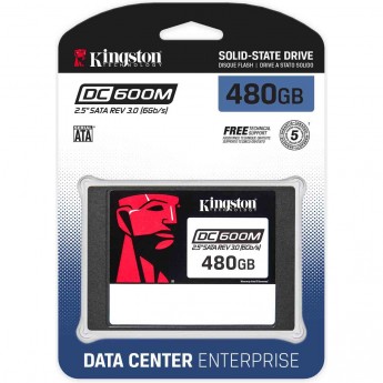 SSD накопитель KINGSTON DC600M SEDC600M/480G 480ГБ, 2.5", SATA III SSD накопитель KINGSTON DC600M SEDC600M/480G 480ГБ, 2.5", SATA III