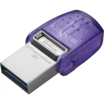 USB Flash накопитель 64Gb KINGSTON DATATRAVELER MICRODUO 3C G3 (DTDUO3CG3/64GB)